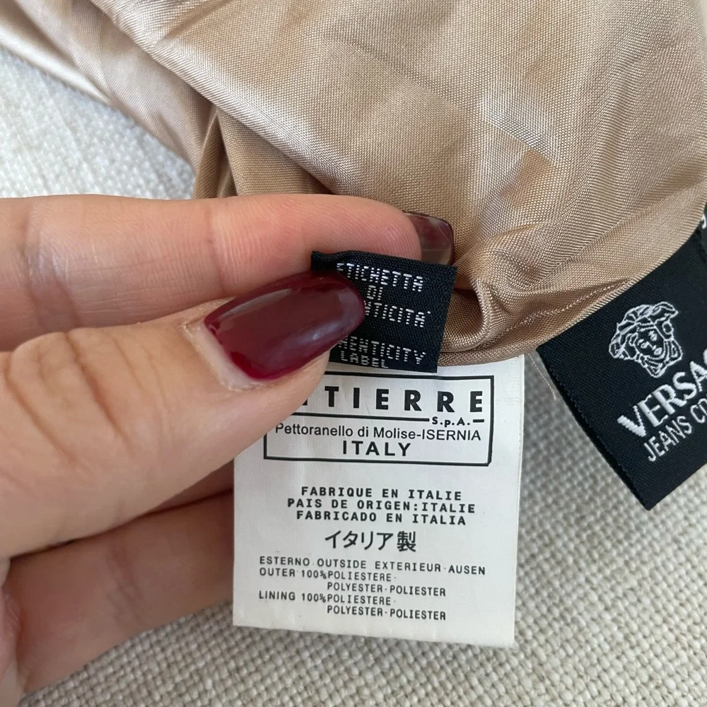 Versace jeans couture mini skirt| Versace Beige mini skirt | size small - Picture 6 of 7